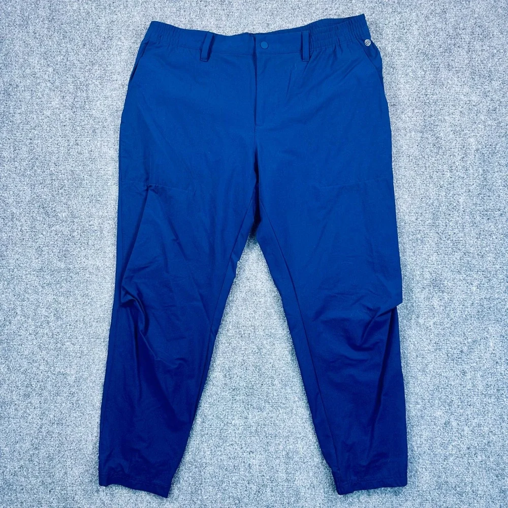 Adidas x Malbon Go-To Commuter Golf Pants Mens 34x32 Blue Tapered Jogger IA4771